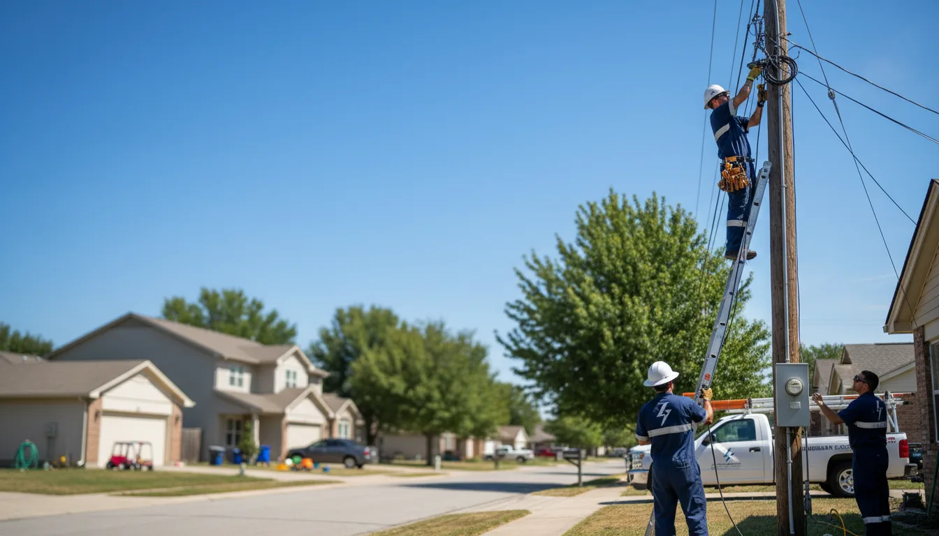 Residential electrician providing installation services in Fenton, LA